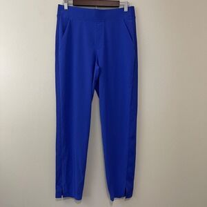 Athleta‎ Brooklyn Mid Rise Ankle Pant Women 6 Blue Purple Athleisure Lightweight